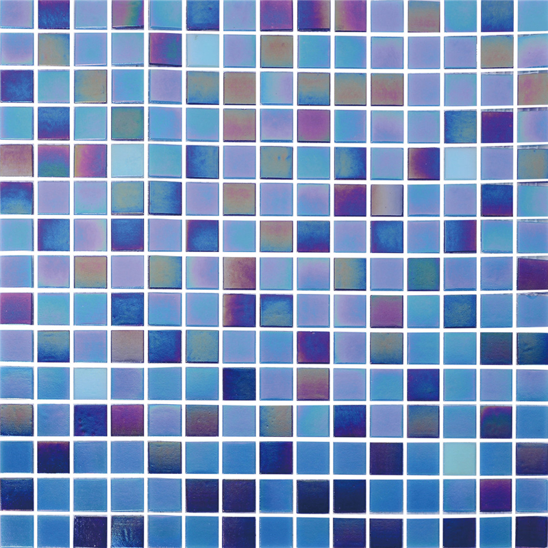 iridescent glass mosaic AXKE019