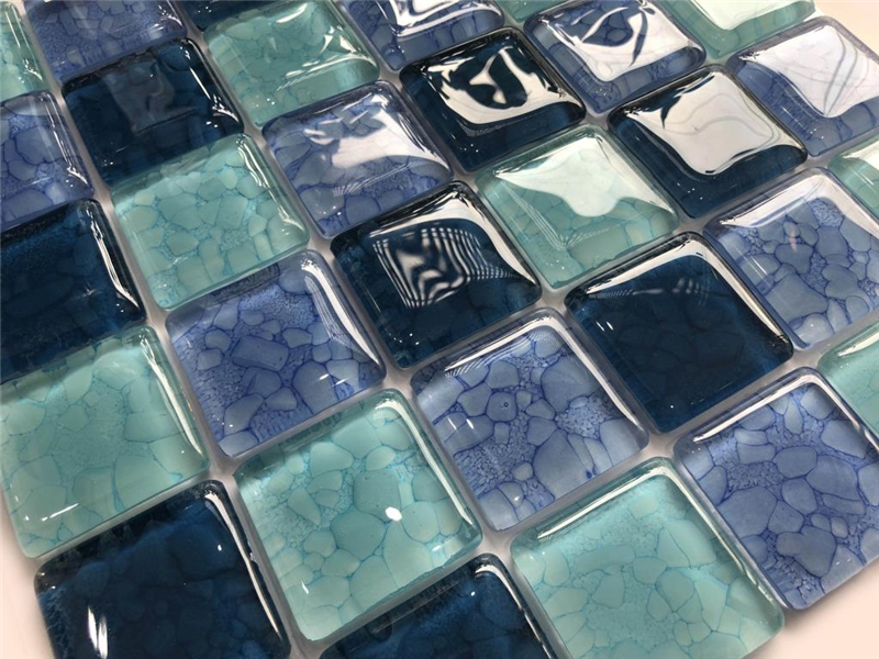 Telha de vidro foshan 48x48mm para mosaico de piscina