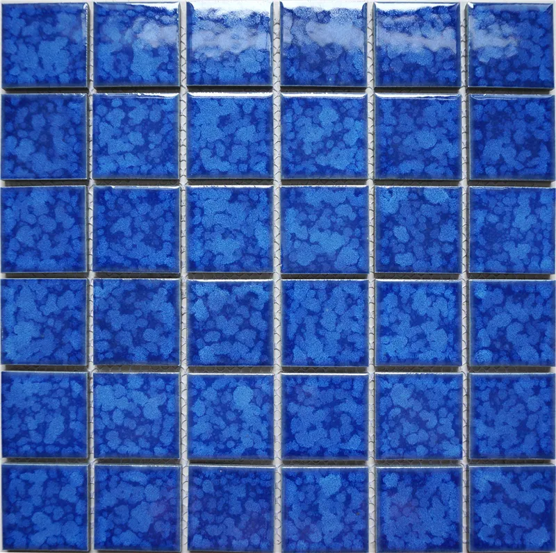2x2 Swimming Pool Blue Ceramic Mosaic Tiles