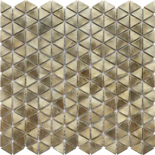 Gold Triangle Metal Aluminium Alloy Mosaicaluminum mosaic tile RCA237