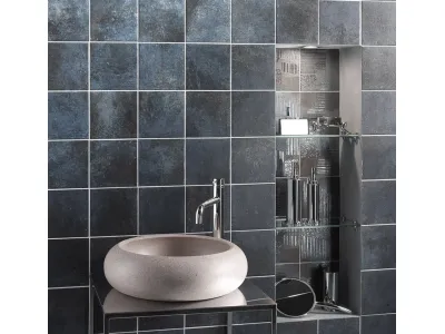Which style of bathroom design with mosaics do you prefer?