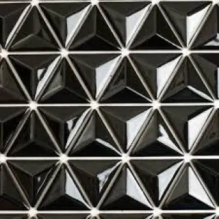 We produce black metal 3D mosaic tiles with exquisite workmanship, various shapes and long service life.
