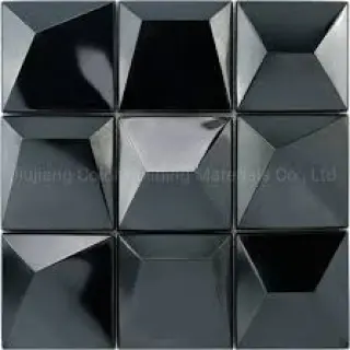 Black metal 3D mosaic tiles are not only beautiful in appearance, but also have a strong decorative effect.