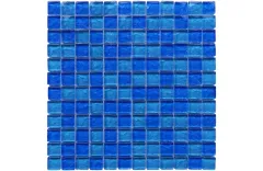 Obsessed with Sky Blue - Simple and Elegant Glass Mosaic Tile with Digital Inkjet