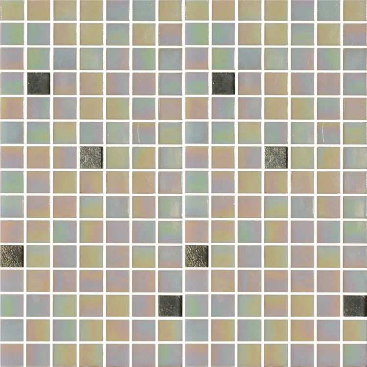 20x20mm Small Square Iridescent Color Glass Mosaics