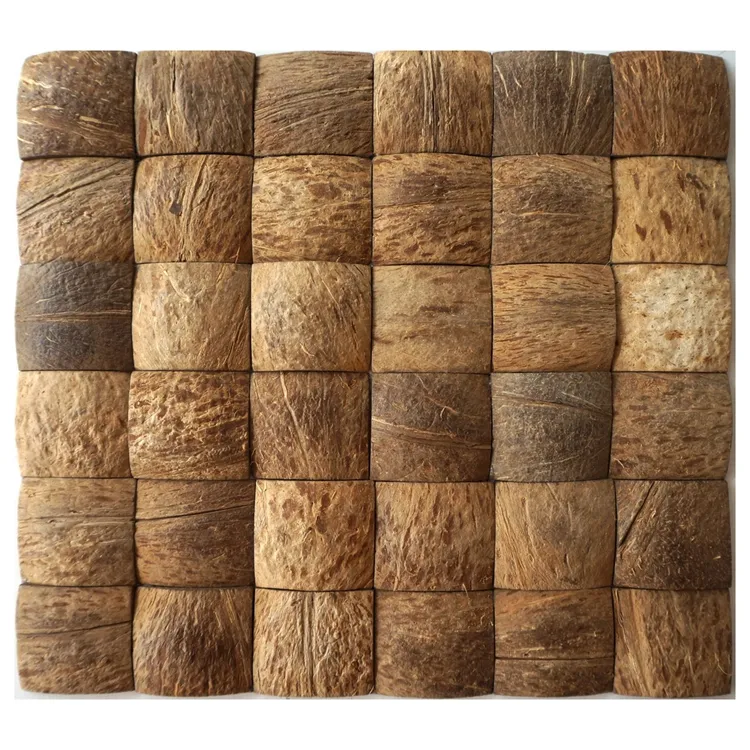 cokamachan ウォールナット Foshan Factory Coconut Shell Mosaic For Wall