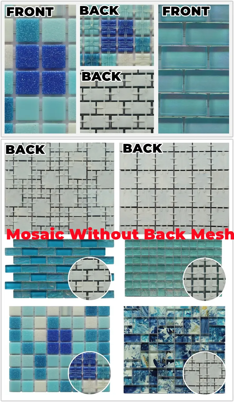 New Arrivals Glass Mosaic Without Back Mesh