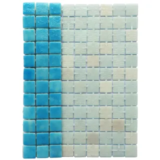 Dot Mounted Glass Mosaic Tiles for Kitchen and Bathroom Canaveral 003 1x1