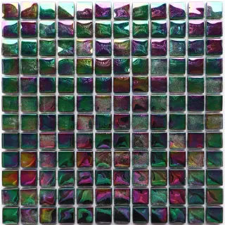 Dot Mounted Glass Mosaic Tiles for Kitchen and Bathroom Aetna 006 1x1