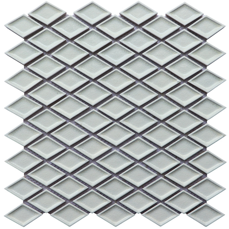 Ice Crack Rhombus Ceramic Mosaic for Backsplash