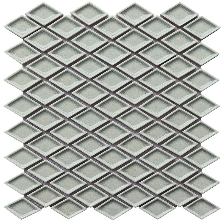 Foshan Rhombus Ice Crack Ceramic Mosaic Tiles