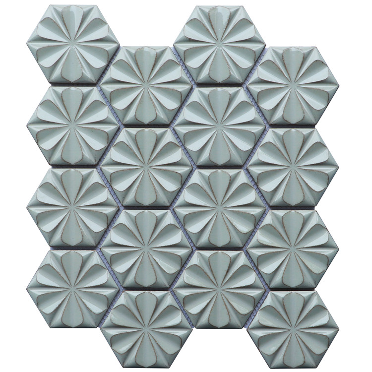 Hexagon Tiles Ceramic Tiles Porcelain Mosaic Tile