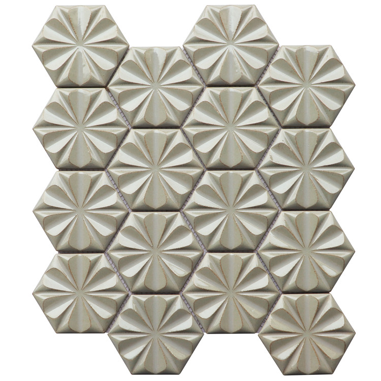 Wholesale Factory Ceramic Hexagonal Tile Mosaic Tiies