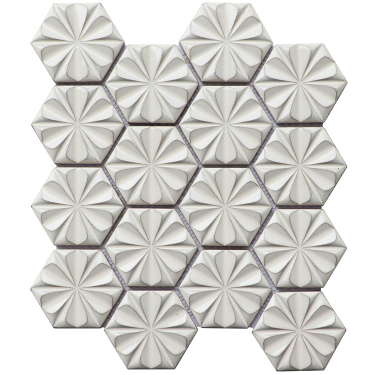 Foshan Manufacturer Hexagon Ceramic Mosaic Tiles