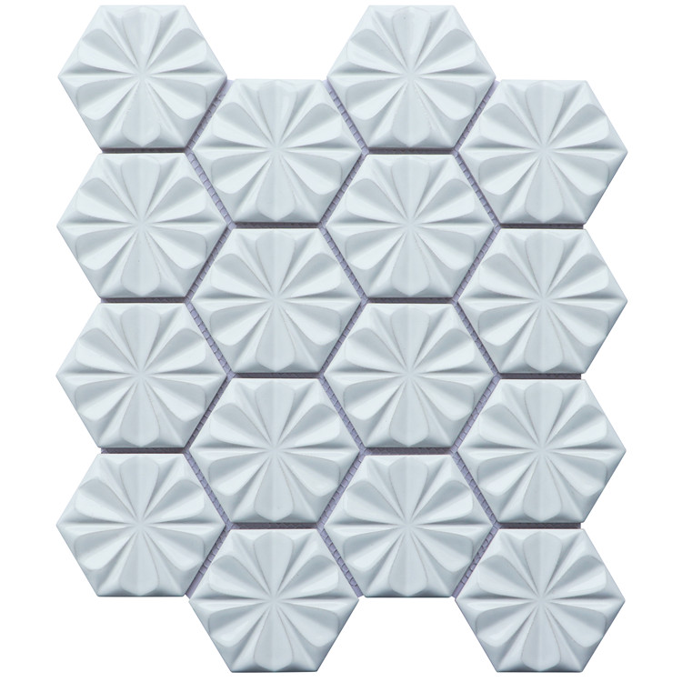 Foshan Price Hexagon Ceramic Porcelain Mosaics Tiles