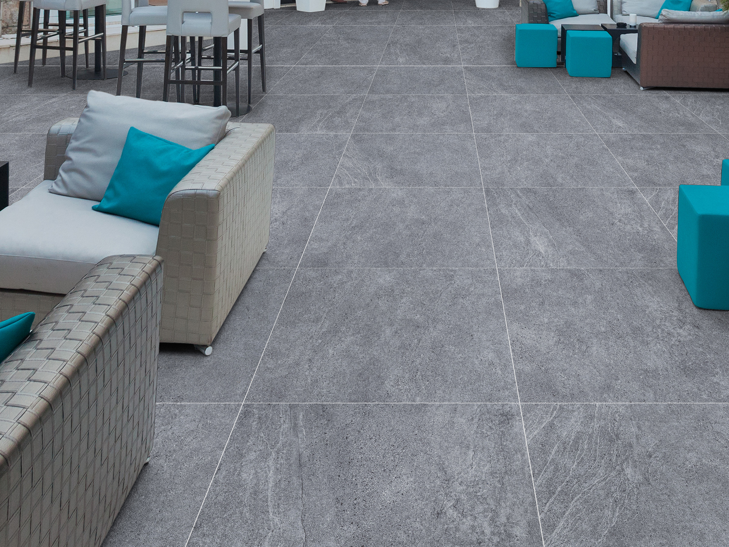 2CM Porcelain Pavers: Transforming Commercial Plazas into Epitomes of Style and Durability