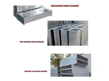 Вентиляциялық арналар жүйелері үшін материалдарды таңдау Вентиляциялық арналардың материалдарын таңдау олардың пайдалануын әсер етеді. Жиі қолданылатын материалдар арасында мырышталған болат пластиналары, тот баспайтын болат пластиналары және фенол бар.