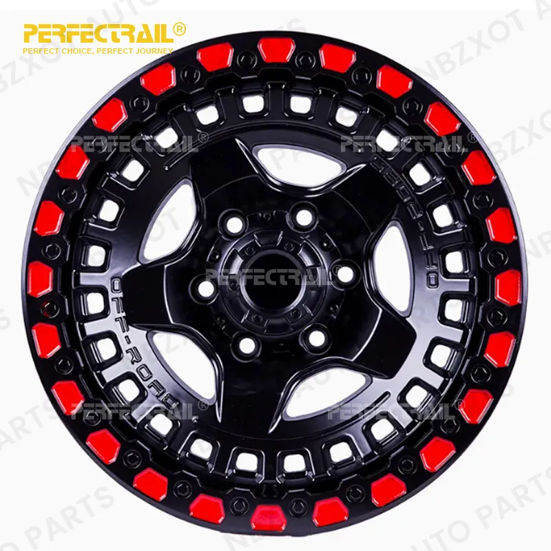 Durable 15-20 Inch 4x4 Offroad Wheels - Forged Aluminum Alloy Rims in Red