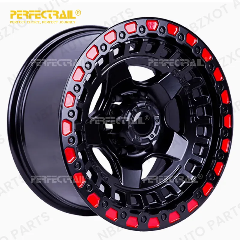Durable 15-20 Inch 4x4 Offroad Wheels - Forged Aluminum Alloy Rims in Red