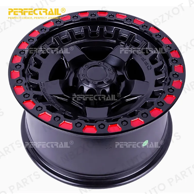 Durable 15-20 Inch 4x4 Offroad Wheels - Forged Aluminum Alloy Rims in Red