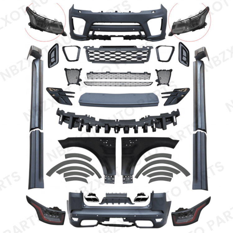 Upgrade Your Range Rover Sport: 2014-2017 Front Bumper Assy Body Kit to ...