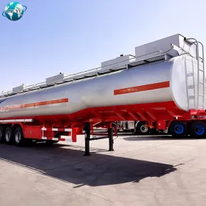 Silver Red Tank Trailer