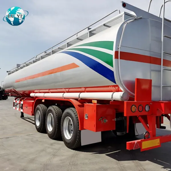 Silver Red Tank Trailer