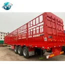 3 Axle Red Side Wall Trailer