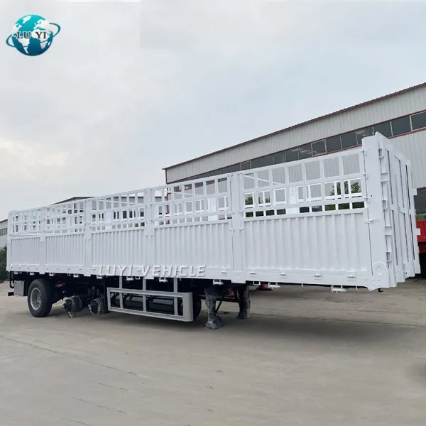 3 Axle White Side Wall Trailer