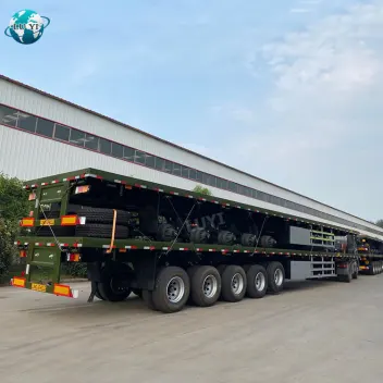 Army Green 5 Axle Flatbed Trailer