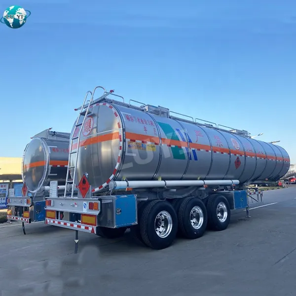 Aluminium  fuel tank semi trailer