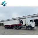 3 axle dump semi trailer