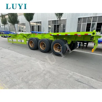 3 axle skeleton chassis trailer
