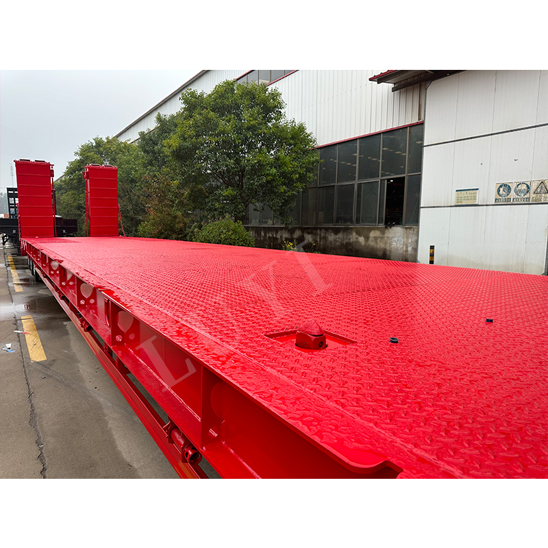 3 axle low bed semi  trailer