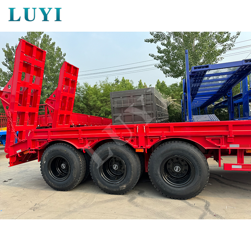 3 axle Lowbed Trailer with extension