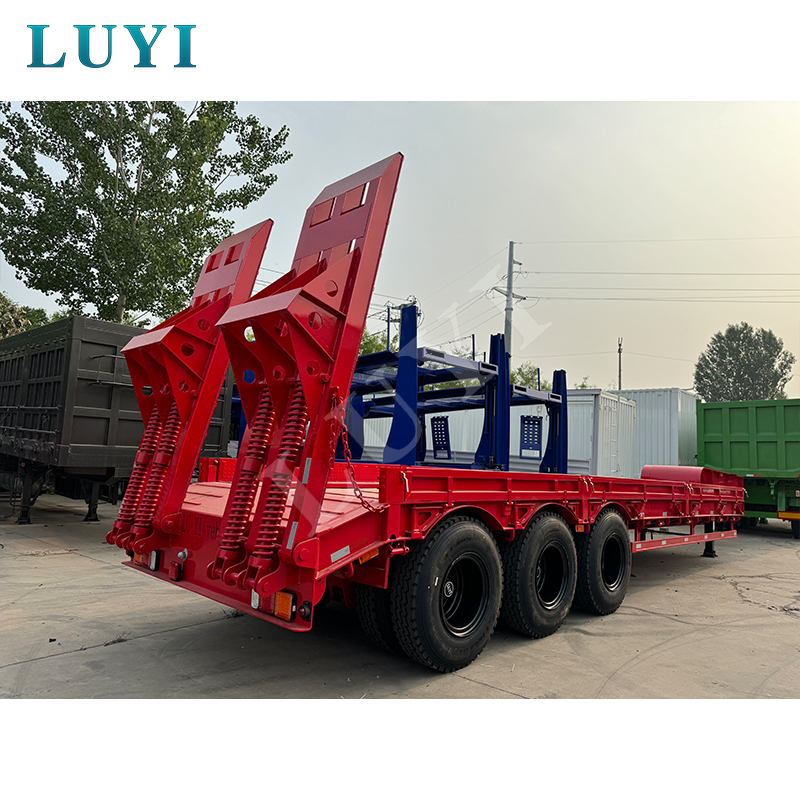 3 axle Lowbed Trailer with extension