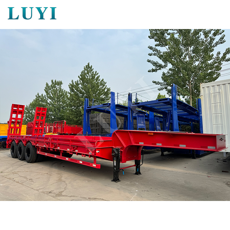 3 axle Lowbed Trailer with extension