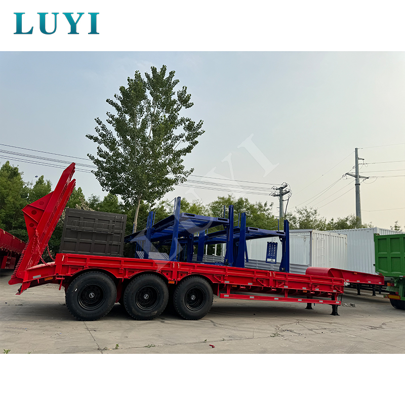 3 axle Lowbed Trailer with extension