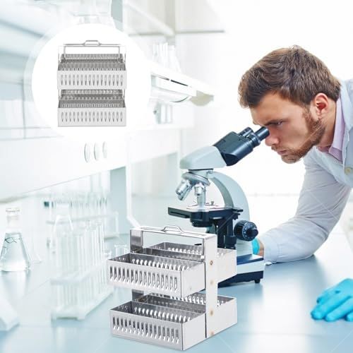 Metal Microscope Slide Rack Stainless Steel Microscope Slide Rack