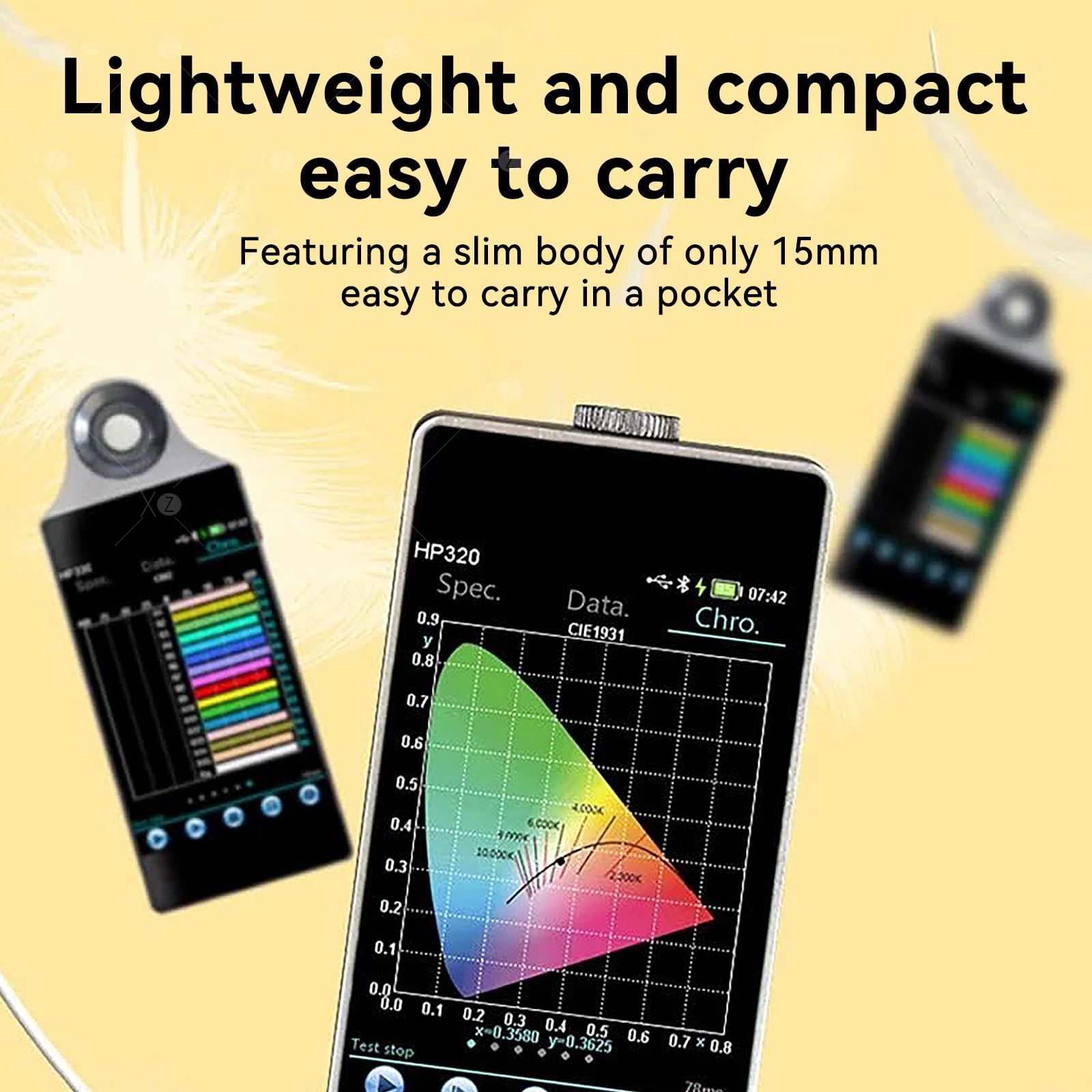 Portable Spectrometer Color Illuminometer Meter