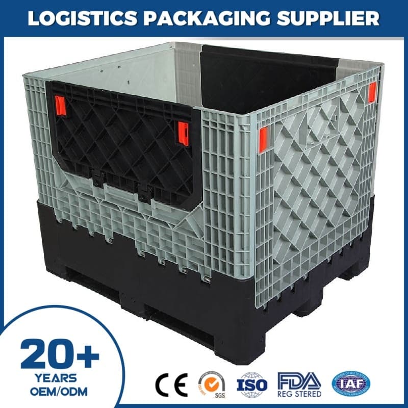 Collapsible Plastic Pallet Box for Reusable Supply Chain Packaging