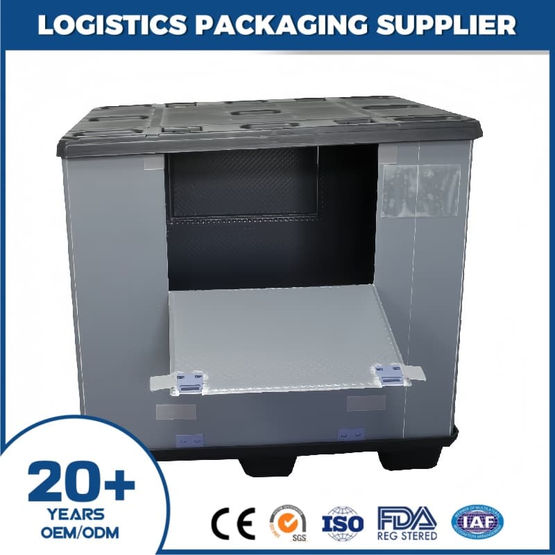 1100 x 1100 mm Plastic Collapsible Pallet Box | Zobonsol