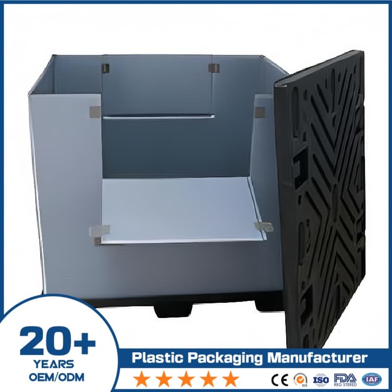1100 x 1100 mm Plastic Collapsible Pallet Box | Zobonsol