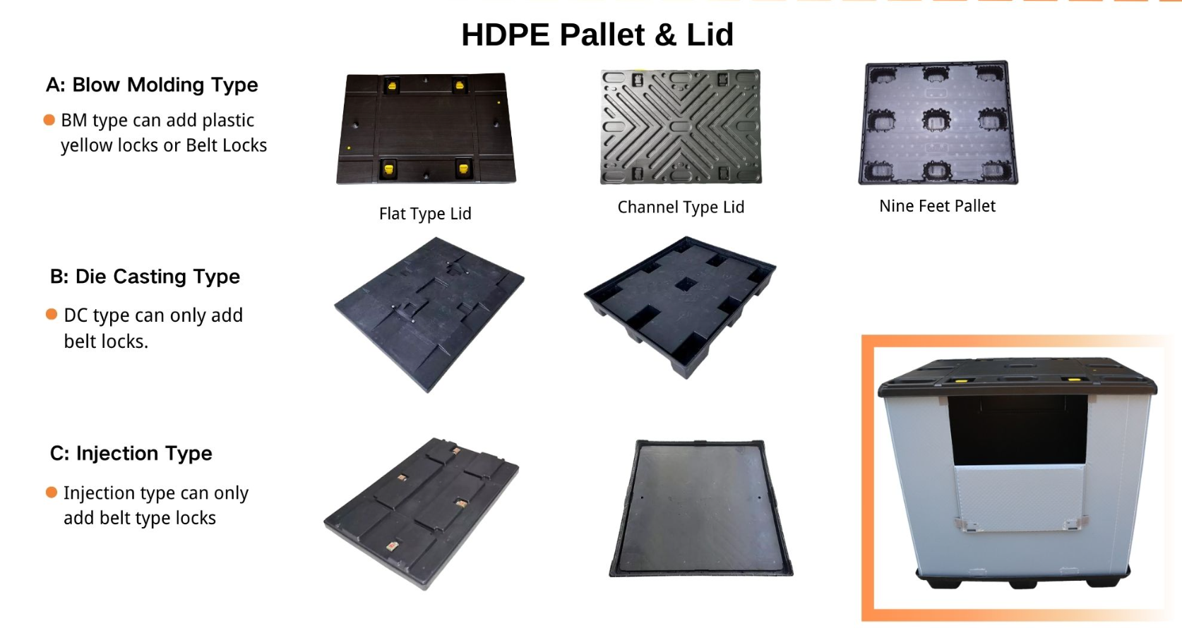 1200*1000mm Plastic Collapsible Pallet Box