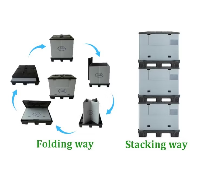 1100*1100mmPlastic Collapsible Pallet Box