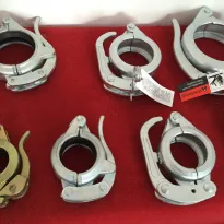 コンクリートポンプパイプのカップリングとクランプ