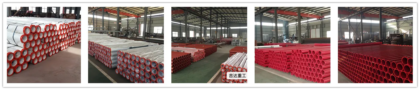 Tubo de entrega da bomba de concreto