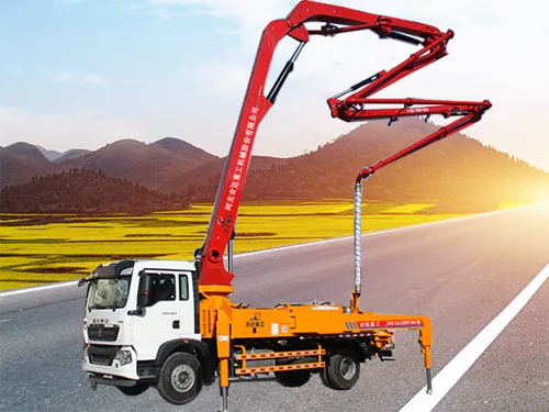 Bomba de concreto montada em caminhões da indústria JIDA