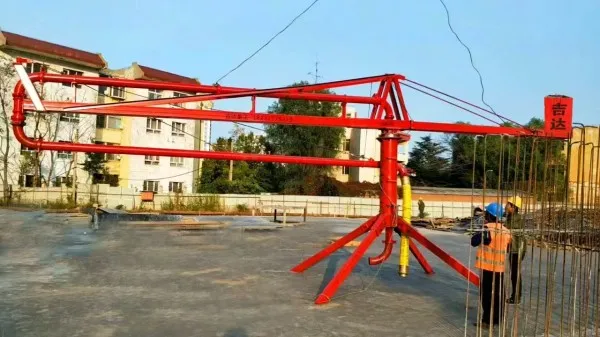 Boom de colocação manual