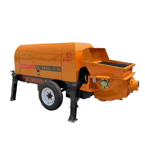 Bomba de reboque da bomba de concreto HBT50 (energia dupla: diesel e elétrica)